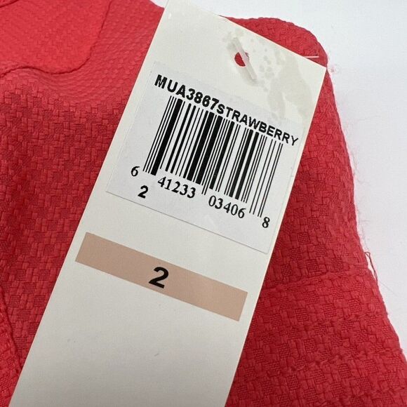 Maggie L A- Line Dress Size 2 Red Exposed Zipper NWT - Picture 4 of 6